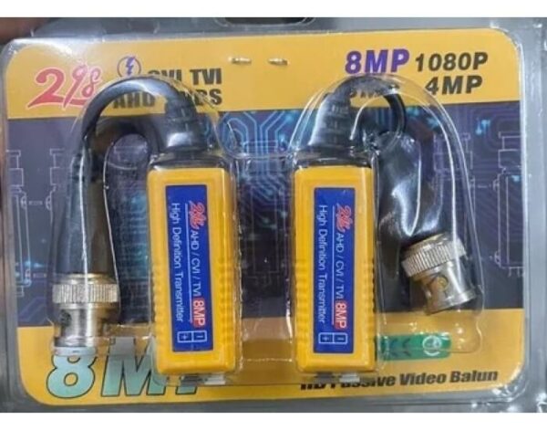VIDEO BALUN FOR CCTV CAMERA 8MP SCREWLESS PAIR