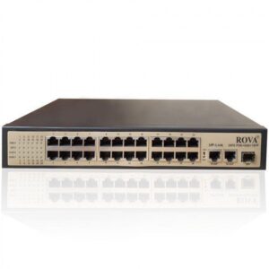 ROVA POE SWITCH 24 PORT (24 NORMAL + 2 GIGA UPLINK + 1 SFP