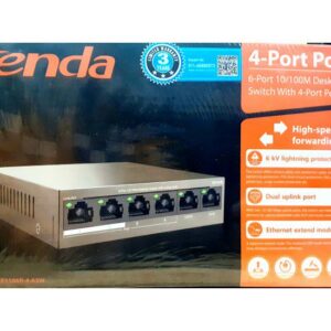 TENDA POE SWITCH 4 PORT 1106P (4 PORT NORMAL + 2 NORMAL UPLINK)