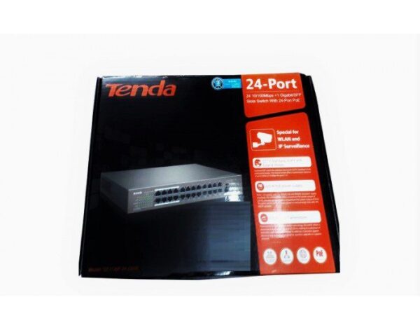 TENDA POE SWITCH 24 PORT 1126P (24 NORMAL + 2 GIGA UPLINK + 1 GIGA SFP)