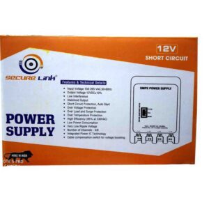 SECURELINK CCTV POWER SUPPLY 4CH METAL (SINGLE OUTPUT) 12V/4A
