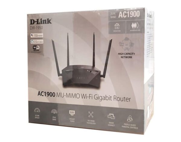 DLINK WIRELESS ROUTER DUAL BAND GIGABIT (DIR 1950 MU MIMO WIFI) 1300 MBPS