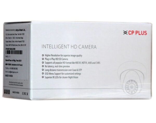 CP PLUS BULLET 2.4MP (TA24L2) 3.6MM