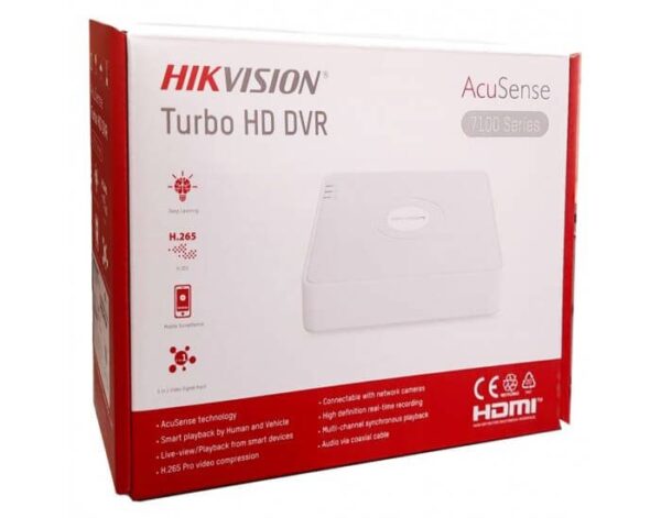 HIKVISION 4CH ACUSENSE DVR 2MP (7104HQHIM1/S)
