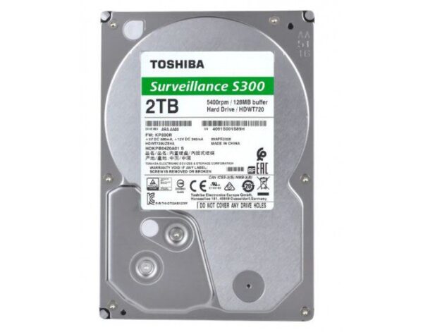 TOSHIBA SURVEILLANCE HARD DISK 2TB S300