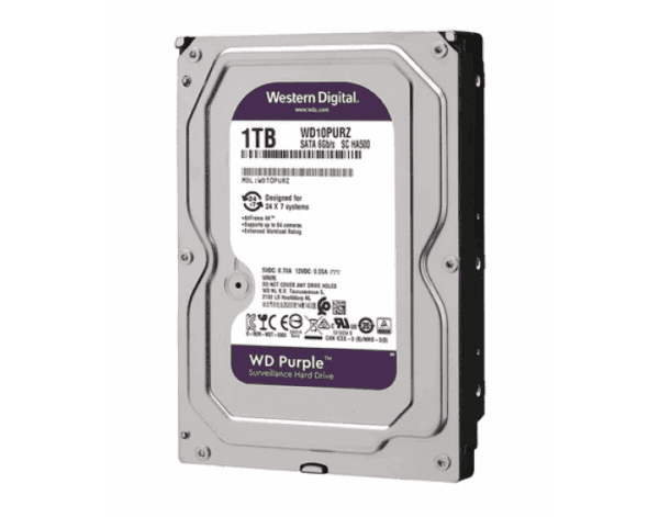 WD SURVEILLANCE HARD DISK 1TB PURPLE