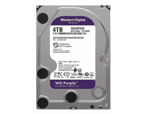 WD SURVEILLANCE HARD DISK 4TB PURPLE