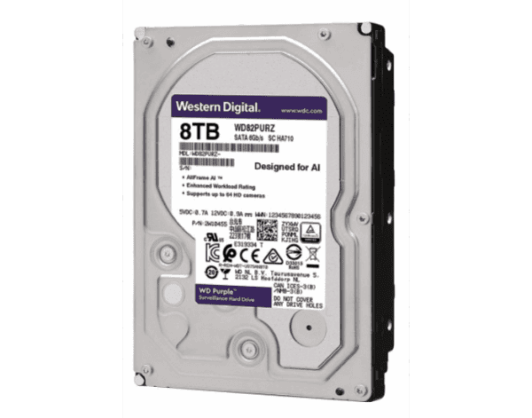 WD SURVEILLANCE HARD DISK 8TB PURPLE