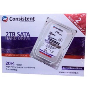 CONSISTENT PULLOUT INTERNAL HARD DISK 2TB SATA (2 YEAR) DESKTOP
