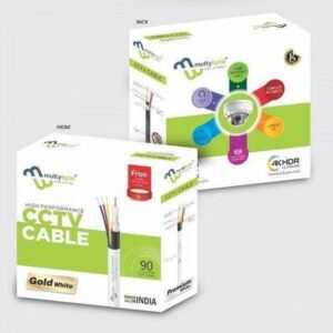 CCTV CABLE 3+1 MULTYBYTE (90 YARD) INDOOR GOLD