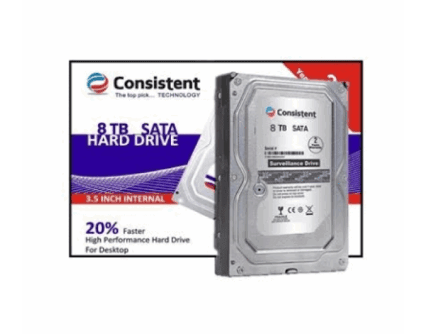 CONSISTENT PULLOUT INTERNAL HARD DISK 8TB SATA (2 YEAR) DESKTOP