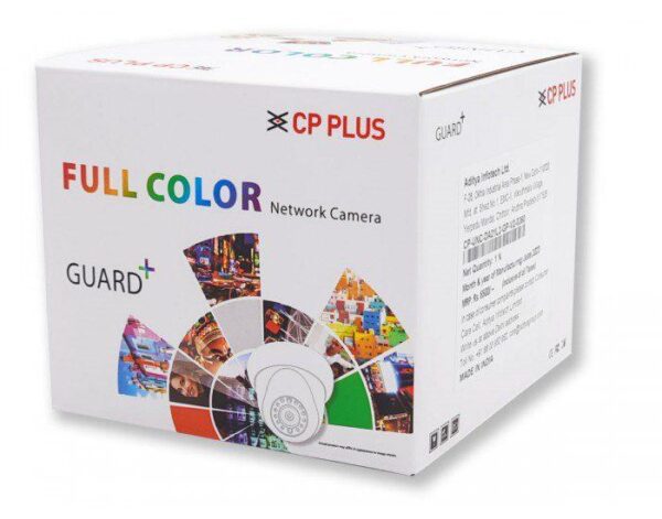 CPPLUS IP DOME 4MP NIGHT COLOR (DA41L2CGP) 3.6MM BUILT IN MIC