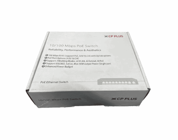 CPPLUS POE SWITCH 4 PORT NORMAL (4 NORMAL + 2 NORMAL UPLINK) 4FE+2FE HPU4H2