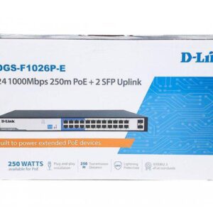 DLINK POE SWITCH 24 PORT GIGA (24GIGA + 2SFP) DGSF1026PE