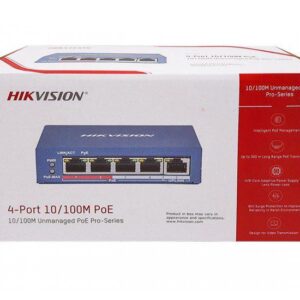 HIKVISION POE SWITCH 4 PORT 3E0105PEB (4 NORMAL + 1 NORMAL UPLINK)