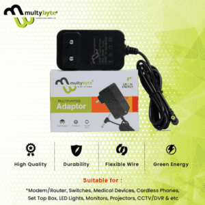 MULTYBYTE CCTV ADAPTER 12V/2A (DUAL PIN)