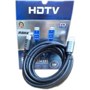 RANZ HDMI CABLE 5M 4K 30HZ 1080P WITH ETHERNET 10.2GB/S SPEED