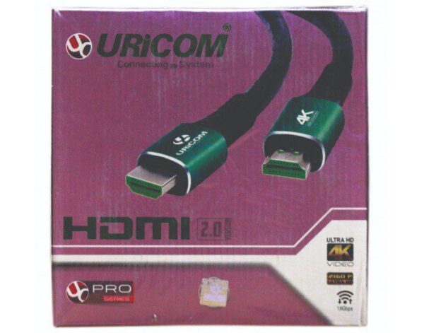 URICOM HDMI CABLE 5M 4K 60HZ 1080P WITH ETHERNET 18GB/S SPEED