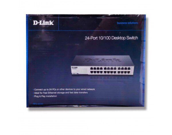 DLINK DESKTOP SWITCH 24 PORT (DES 1024)
