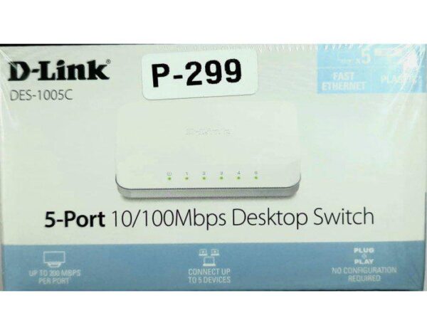 DLINK DESKTOP SWITCH 5 PORT (DES 1005) NORMAL