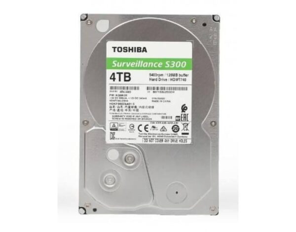 TOSHIBA SURVEILLANCE HARD DISK 4TB S300