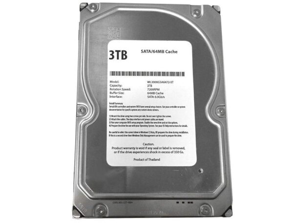 3 TB Hard Disk Internal Surveillance Systems