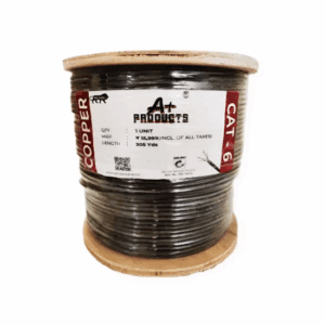 A+Products CAT6 Copper Lan Cable 305y LD Black (0.45mm)