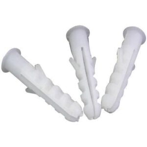 White Plastic Wall Plug (Gitti) 38mm