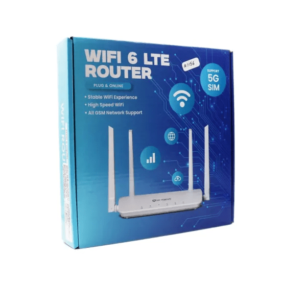 Hi-Focus HF-R1004T-4G-W6 5G 4 Antenna Sim WiFi 6 LTE Router