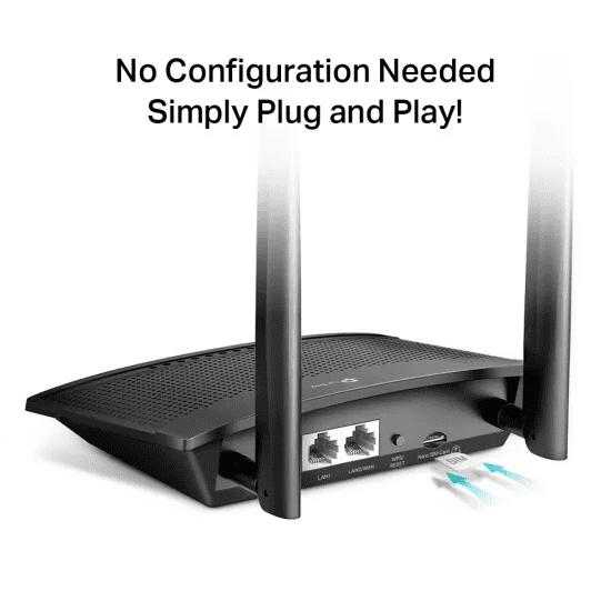 TP-Link MR100 300 Mbps Wireless N 4G LTE Router - Image 2