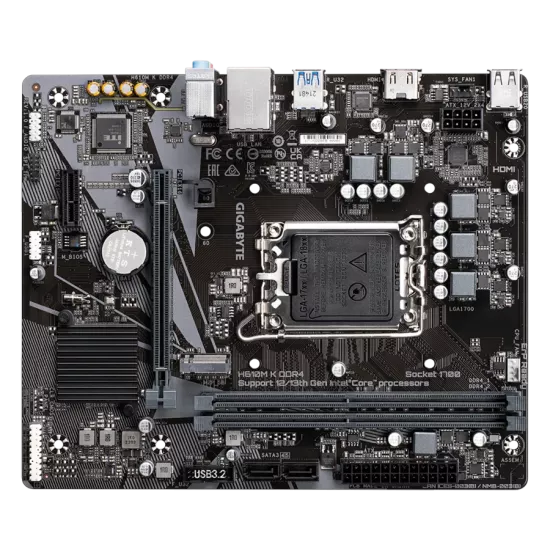Gigabyte H610M K DDR4 Motherboard For Intel 12th | 13th | 14th Gen - Image 2