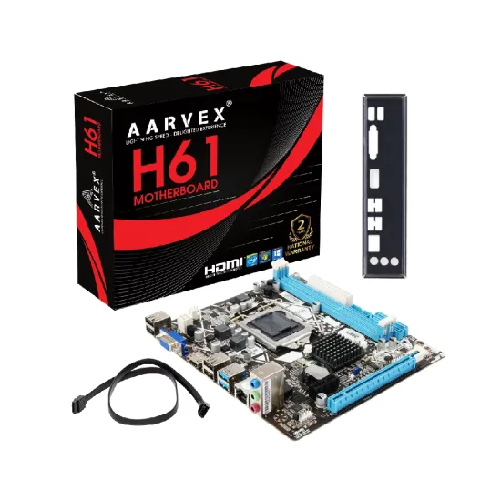 Aarvex H61M DDR3 Motherboard For 2nd | 3rd Gen With NVMe Slot - Image 2
