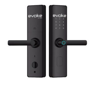 Evoke Smart Digital Door Lock With Fingerprint | Password | Card and Key Unlock Support USB Emergency Power Door Lock