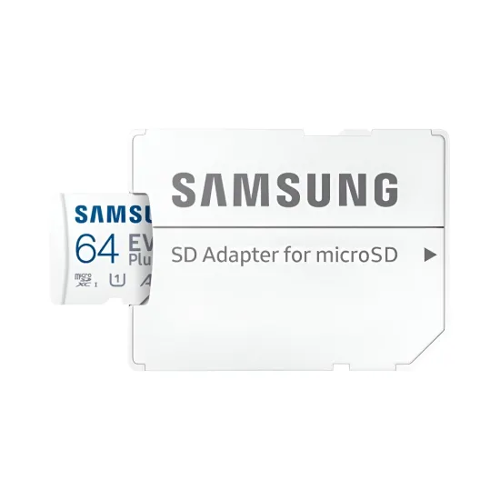 Samsung Micro SD Card 64GB Evo Plus v10 With Adapter For DSLR Camera CCTV Camera and Smart Phone - Image 2