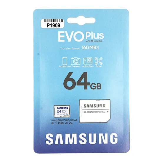 Samsung Micro SD Card 64GB Evo Plus v10