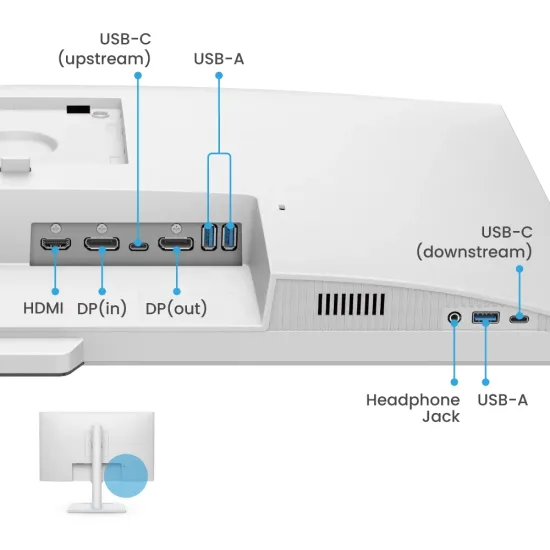 BenQ LED Monitor 27" QHD 2K IPS wih HDMI | DP | Type C | Speaker (GW2790QT) (Open Box) - Image 2
