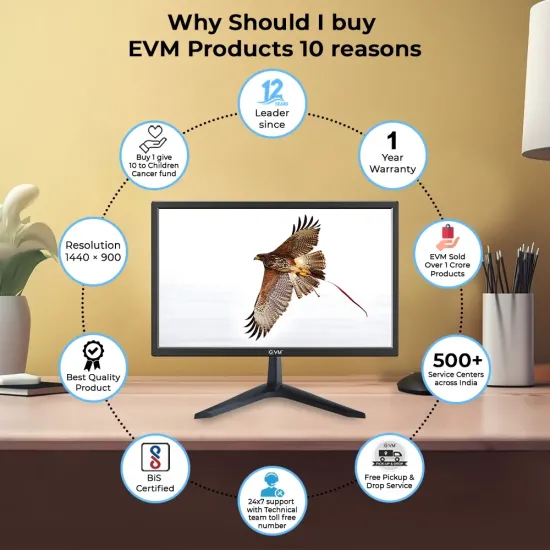 EVM LED Monitor 22" HD with HDMI | VGA (Grand 220) - Image 3