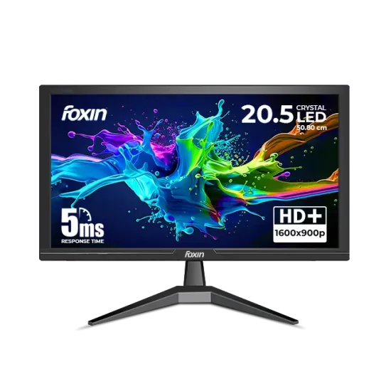 Foxin LED Monitor 20.5" 60Hz with HDMI | VGA (Crystal)