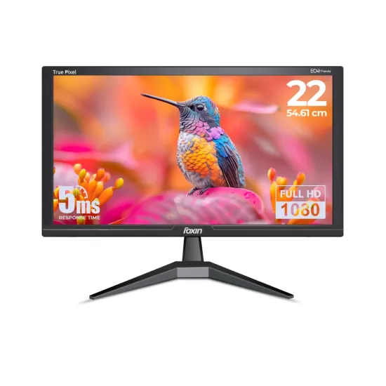 Foxin LED Monitor 22" FHD 60Hz with HDMI | VGA (FM 2100)