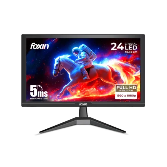 Foxin LED Monitor 24" FHD 60Hz with HDMI | VGA (FM1750)