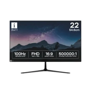 Iball LED Monitor 22" FHD VA 100 Hz with HDMI | VGA (Bird i215) Black