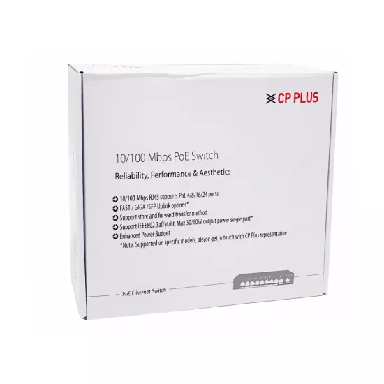 CP-Plus Poe Switch 8 Port
