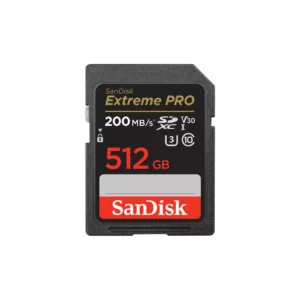 Sandisk SD Card 512GB Extreme Pro For DSLR and Mirrorless Cameras (Open Box)