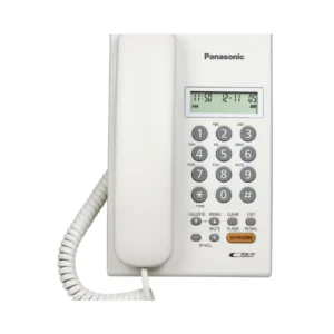 Panasonic Wired Telephone Set with Hands-Free Speakerphone White (KX-TSC62SX)