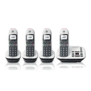 Motorola Wireless Telephone Set with answering Machine (4-Handset) CD5014+