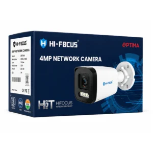Hi-Focus 4MP IP Hybrid Bullet Camera 4mm With Mic (T4504-ADL-R1)