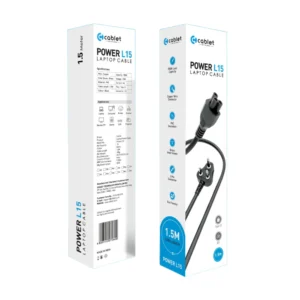 Cablet Laptop Power Cable 1.5m