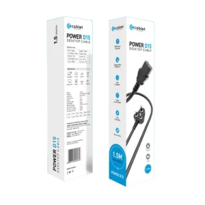 Cablet Desktop Power Cable 1.5m