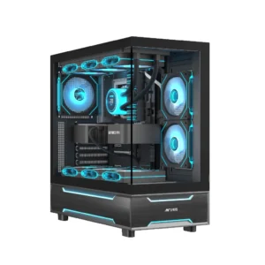 Ant Esports Mid Tower Cabinet (ATX/M-ATX/M-ITX) Crystal X6 Pro