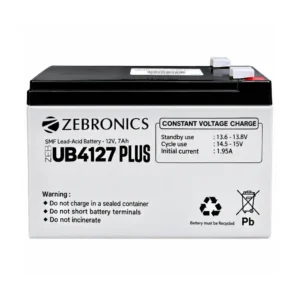 Zebronics UPS Battery 7AH UB5127 | UB4127 PLUS